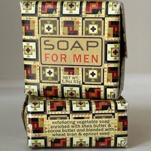 NWT GREENWICH Bay Trading Co. SOAP FOR MEN Botanical Shea Butter Bundle of 2 NEW